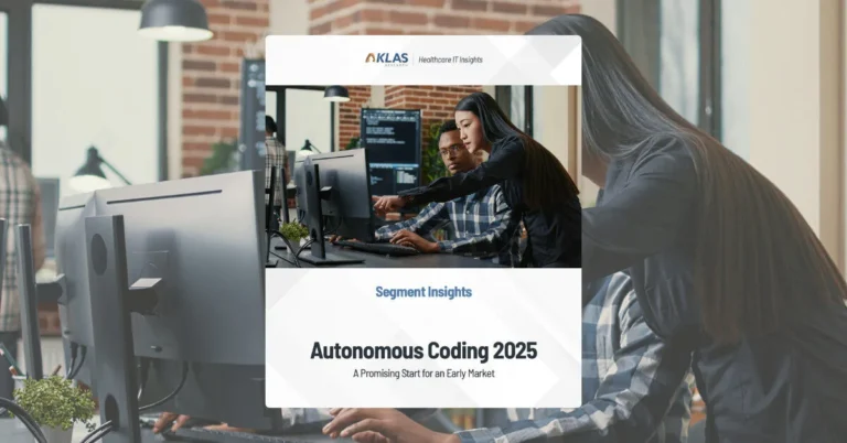 KLAS Segment Insights Report - Autonomous Medical Coding thumbnail image